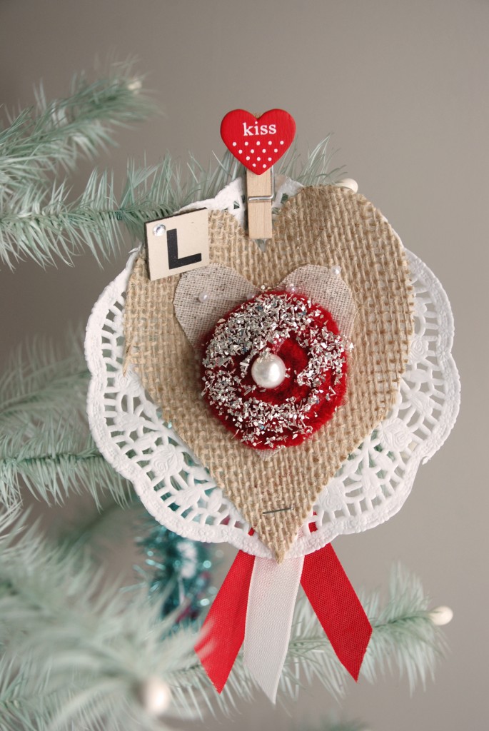 Stephanie Oyler Vintage Valentine Ornament