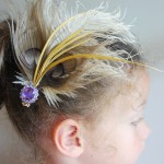 Feather Fascnitor Hair piece for wedding