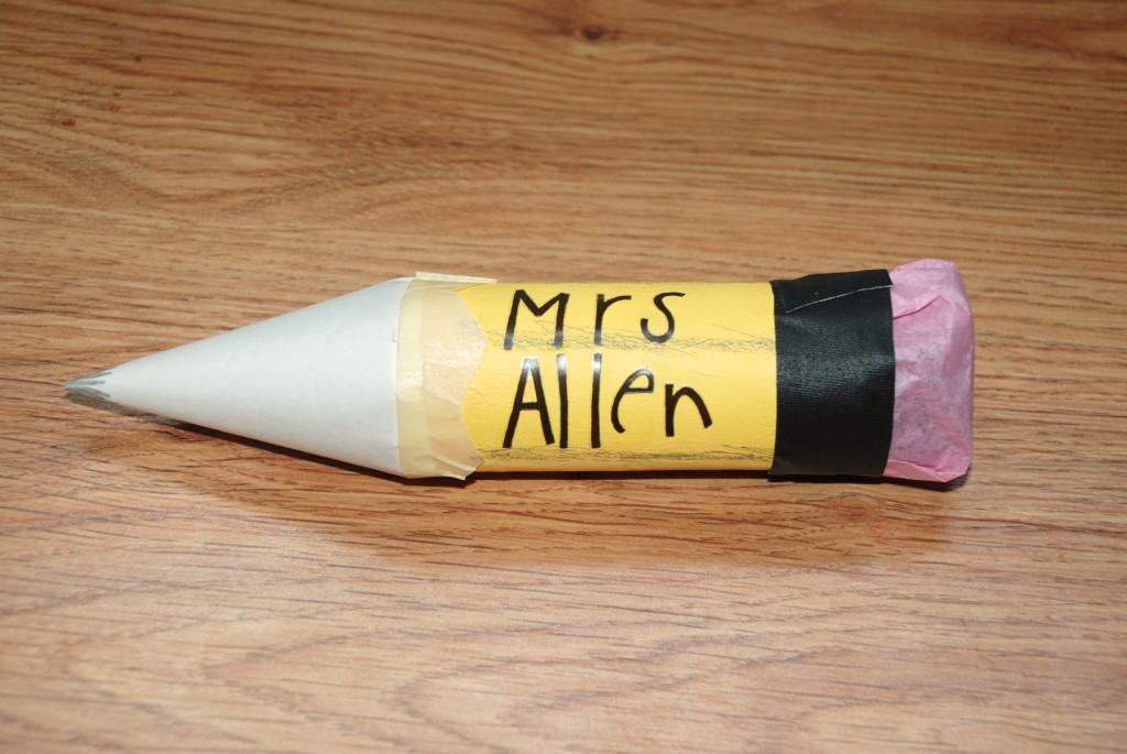 Teacher Gift, Toilet Paper Tube Pencil, Kid Craft