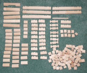 box contents for Stack and Stick Castle