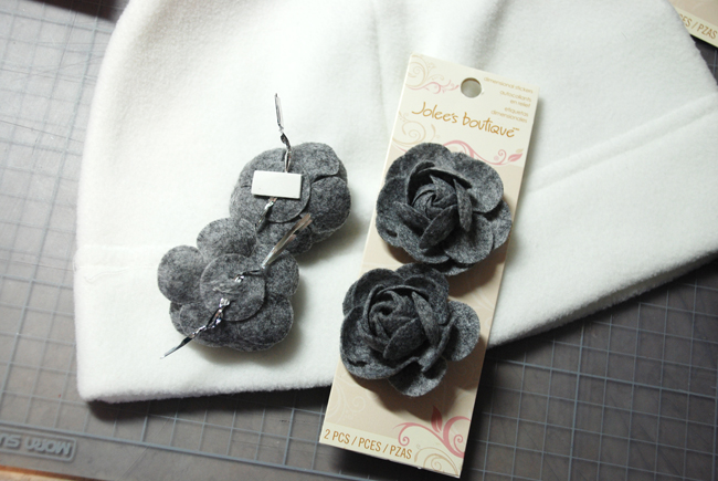 Handmade Holidays | Fleece Fabric Flower Hats