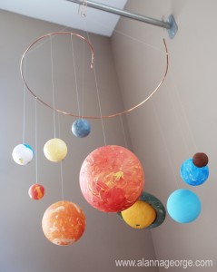 Planet Mobile, Space Mobile, Solar System Mobile, Space Kid Craft, How to Space Craft