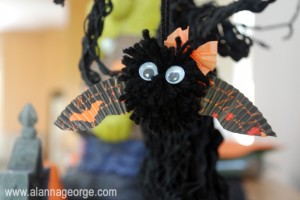 Girl Bat, Kid Craft, Yarn Craft Kid