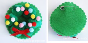 DIY Wreath Pin, Advent Activity, Kid Craft, Christmas Pin