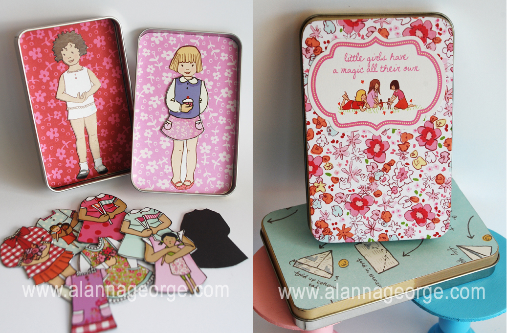 Handmade Holidays | Magnetic Paper Dolls Tin